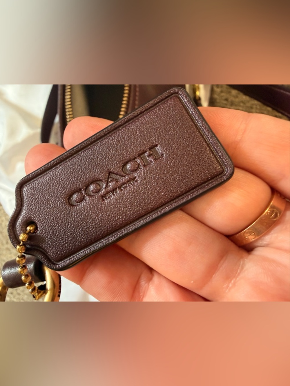 Coach Juliet Shoulder Bag Black Currant - Picture 12 of 12